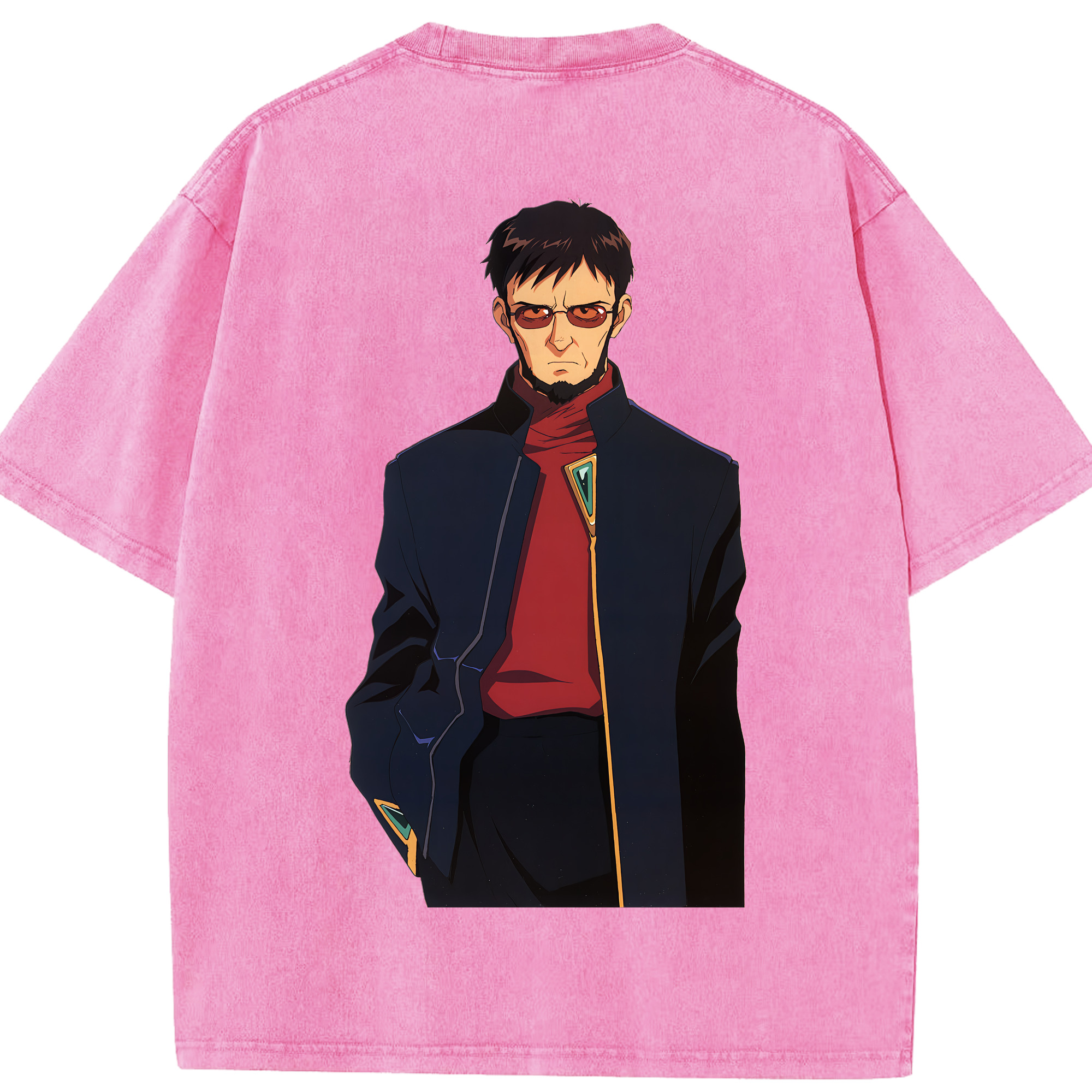 （画像用） EVA 新世紀エヴァンゲリオン 綿100% ヴィンテージ風 半袖Tシャツ（背面プリント）